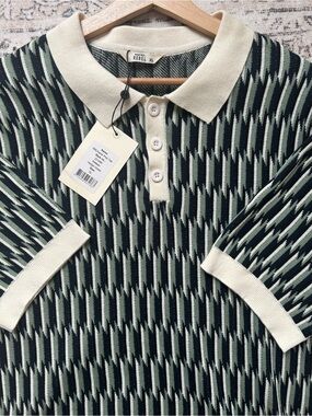 NWT Men’s Polo Knit Tee Rebel RRCharlie in Hedge Green | Size XL